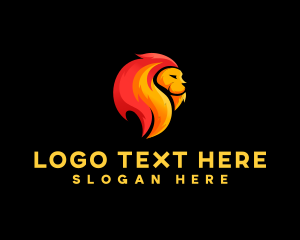 Zoology - Wildlife Lion Mane logo design