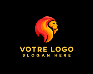 Carnivore - Wildlife Lion Mane logo design