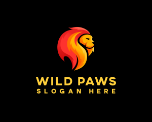 Wildlife Lion Mane logo design