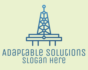 Blue Signal Tower logo design