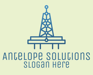 Blue Signal Tower logo design