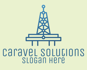 Blue Signal Tower logo design