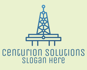 Blue Signal Tower logo design