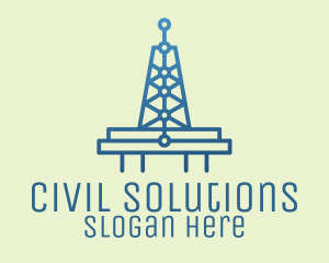 Blue Signal Tower logo design