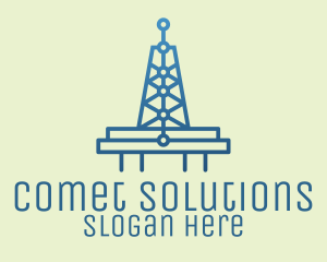 Blue Signal Tower logo design