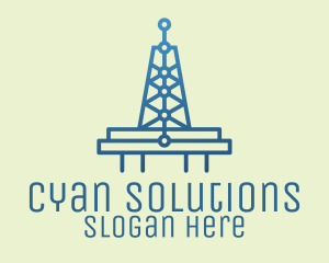 Blue Signal Tower logo design