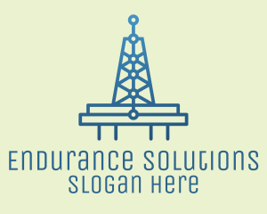 Blue Signal Tower logo design