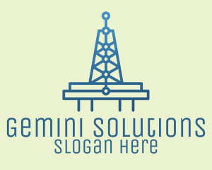 Blue Signal Tower logo design