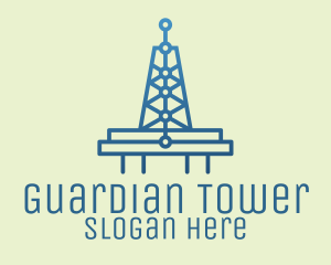 Blue Signal Tower logo design