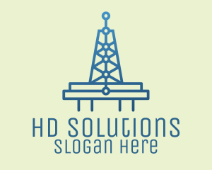 Blue Signal Tower logo design