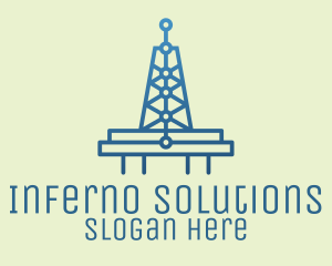 Blue Signal Tower logo design