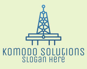 Blue Signal Tower logo design