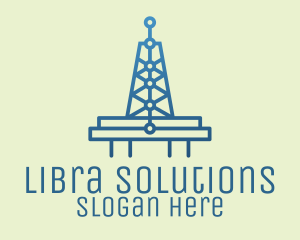 Blue Signal Tower logo design