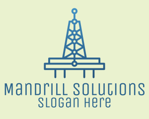 Blue Signal Tower logo design