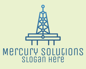 Blue Signal Tower logo design