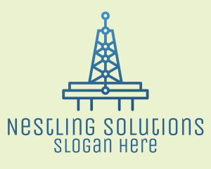 Blue Signal Tower logo design