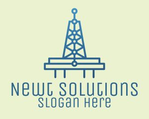 Blue Signal Tower logo design