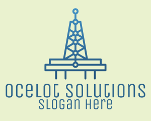 Blue Signal Tower logo design