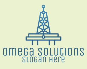 Blue Signal Tower logo design