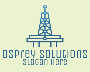 Blue Signal Tower logo design