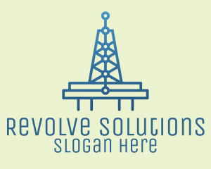 Blue Signal Tower logo design