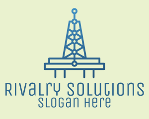 Blue Signal Tower logo design