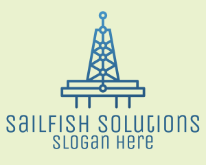 Blue Signal Tower logo design