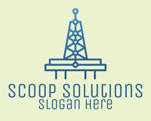 Blue Signal Tower logo design