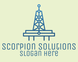 Blue Signal Tower logo design