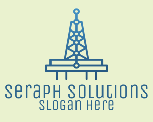 Blue Signal Tower logo design