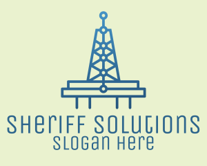 Blue Signal Tower logo design