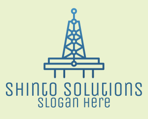 Blue Signal Tower logo design