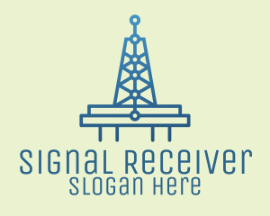 Blue Signal Tower logo design