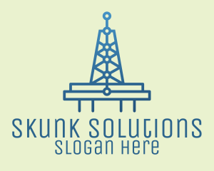 Blue Signal Tower logo design