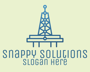 Blue Signal Tower logo design