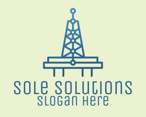 Blue Signal Tower logo design