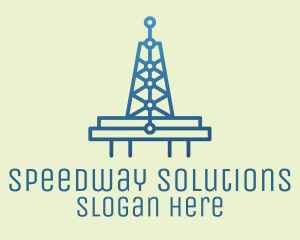 Blue Signal Tower logo design