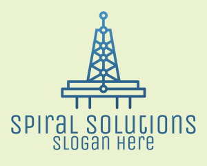 Blue Signal Tower logo design