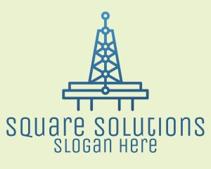 Blue Signal Tower logo design