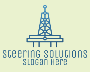 Blue Signal Tower logo design