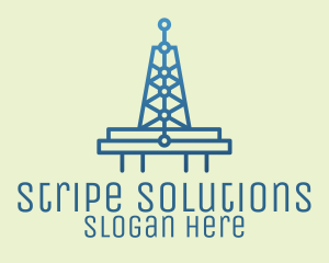 Blue Signal Tower logo design