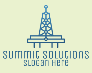 Blue Signal Tower logo design