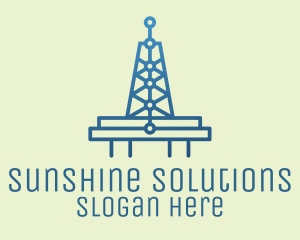 Blue Signal Tower logo design