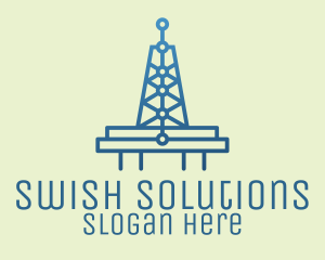 Blue Signal Tower logo design