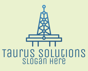 Blue Signal Tower logo design