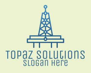 Blue Signal Tower logo design