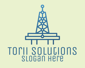 Blue Signal Tower logo design