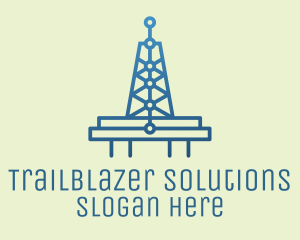 Blue Signal Tower logo design