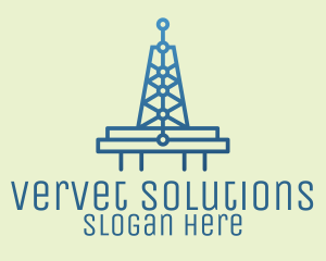 Blue Signal Tower logo design