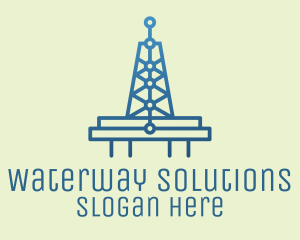 Blue Signal Tower logo design